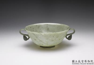 图片[3]-Jade bowl with two s-shaped handles, Ottoman Empire-China Archive